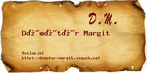 Dömötör Margit névjegykártya